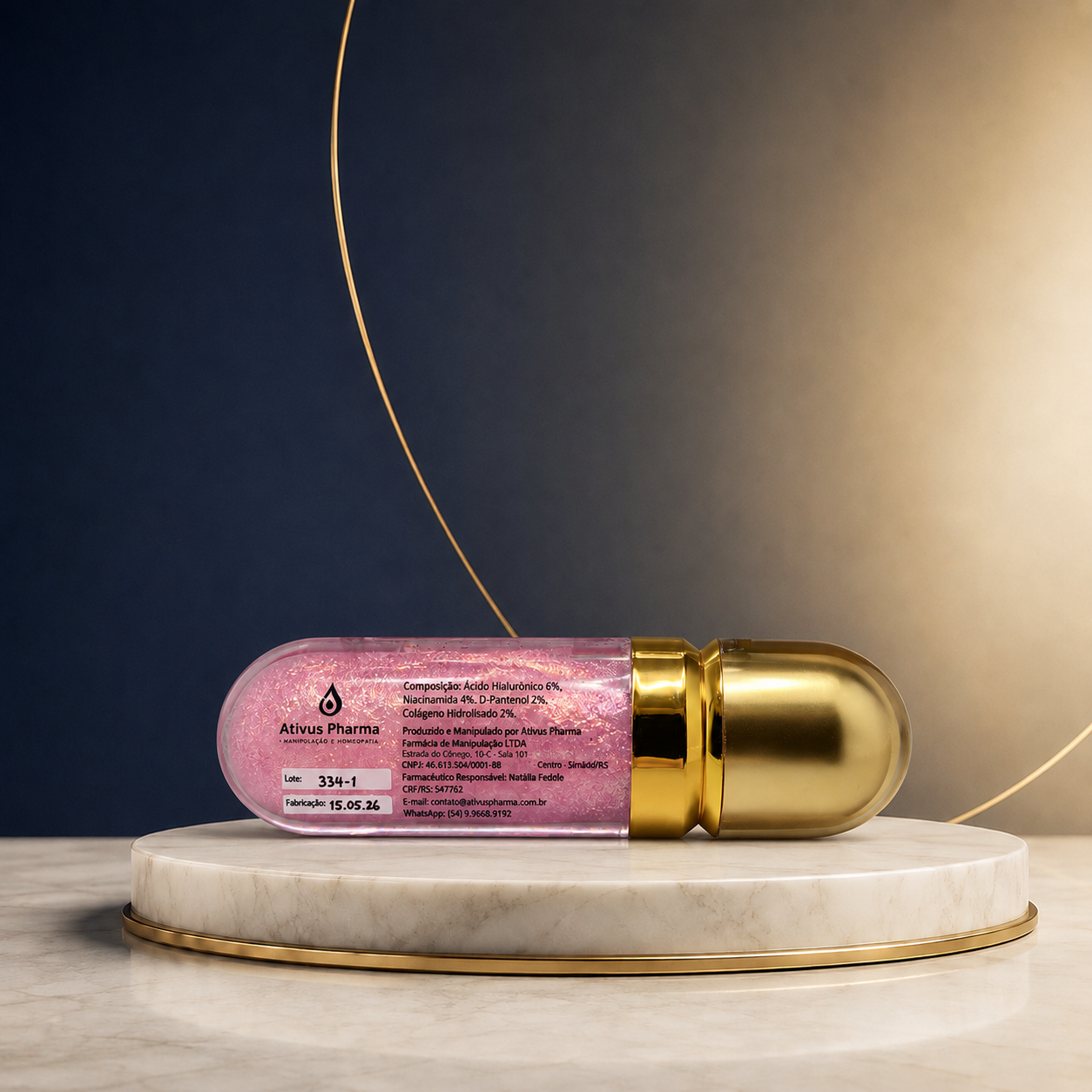 Gloss Facial com Ácido Hialurônico Ativus Pharma - Imagem 2