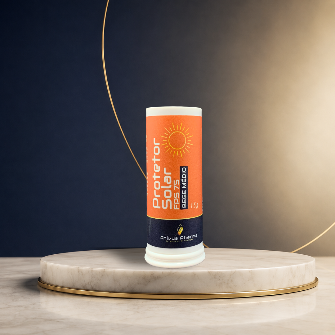 Ativus Pharma Protetor Solar FPS 75 Bege Médio — 15 g