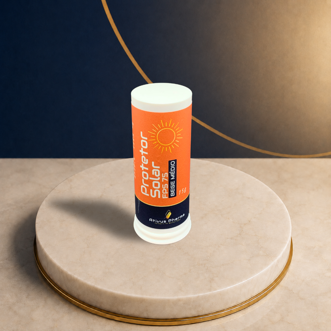 Ativus Pharma Protetor Solar FPS 75 Bege Médio — 15 g - Imagem 2